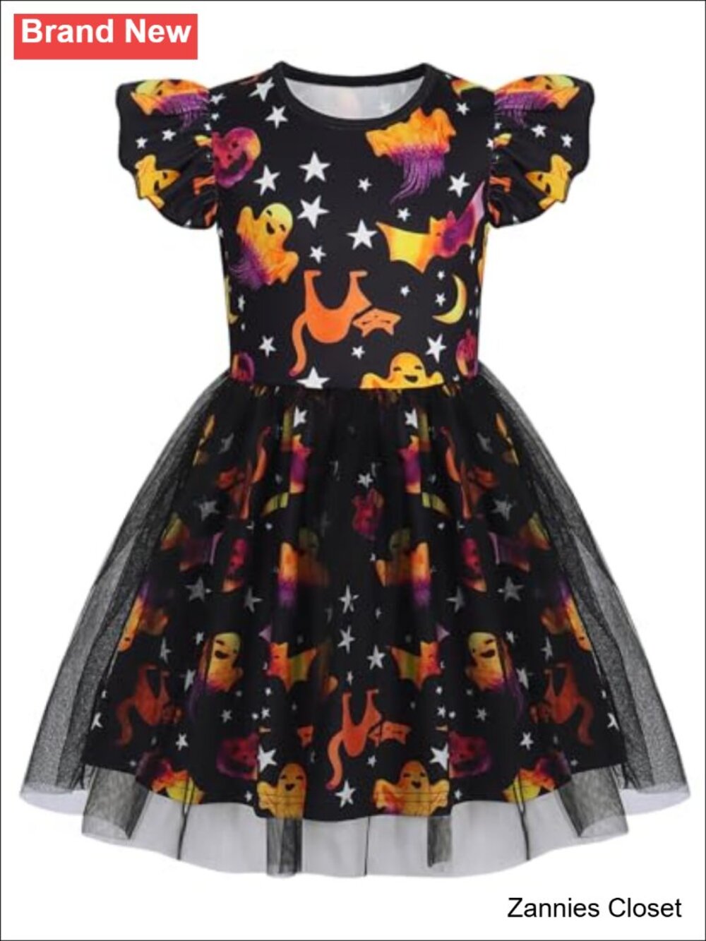 👻 Toddler Girls Tutu Dress Princess Summer Party Tulle Sundress Halloween